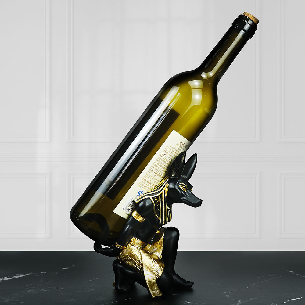 Creative Wine Rack Decoration Anubis Dog God Wine Rack