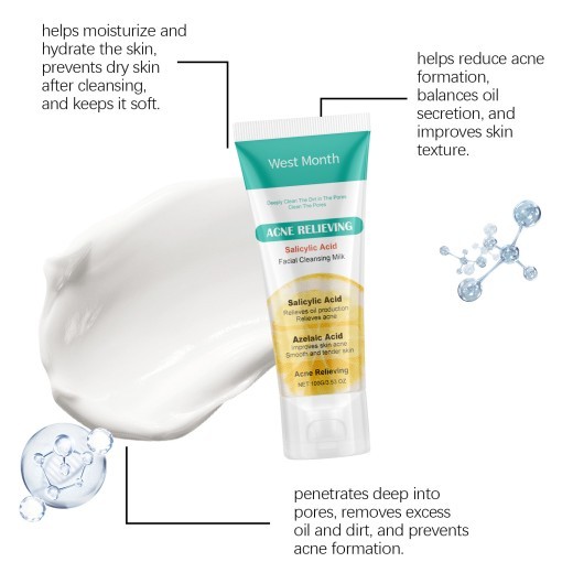 Salicylate Acne Facial Cleanser Moisturizing