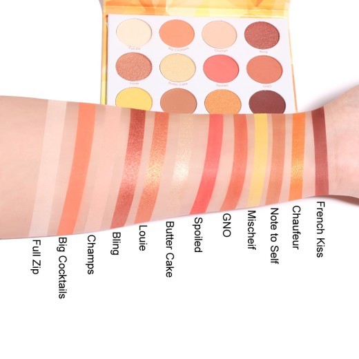 12-Color Matte And Metallic Glitter Eyeshadow Palette