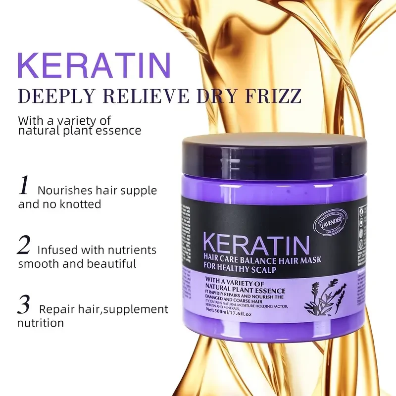 1000ml Keratin Hair Mask with Argan Oil & Lavender Extracts