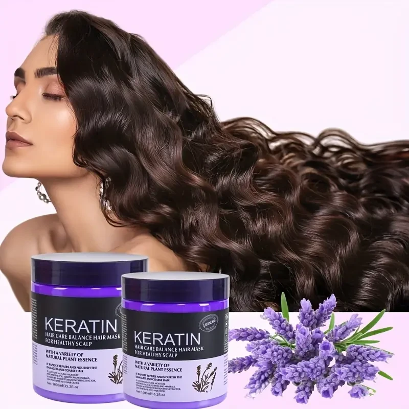 1000ml Keratin Hair Mask with Argan Oil & Lavender Extracts