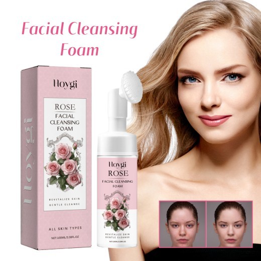 Rose Foam Facial Cleanser Deep Cleaning