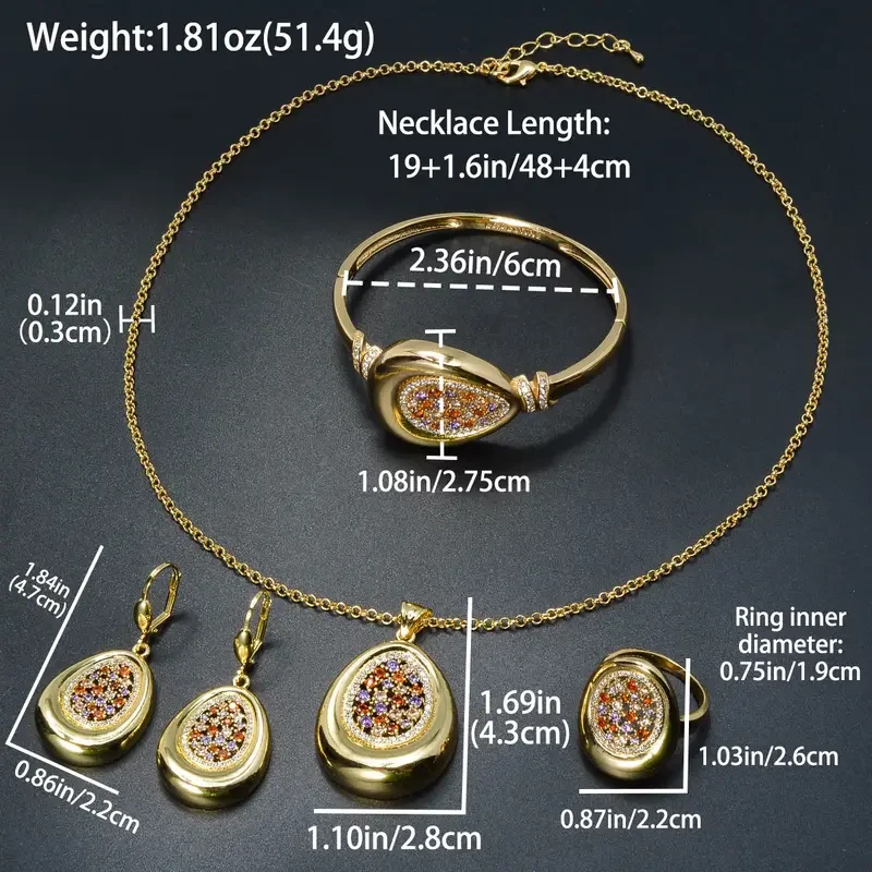 Women's Blingbling Colorful Zirconia