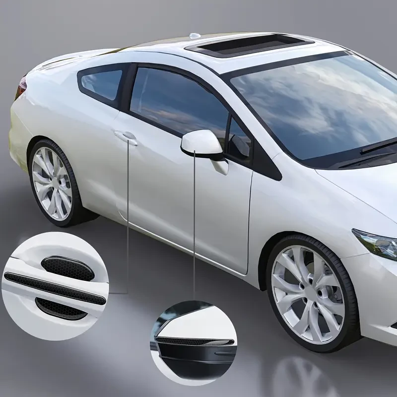 8pcs Universal Car Side Door Edge Protectors Bumper Guard Anti Scratch Door Handle Stickers Guard for Multiple Cars