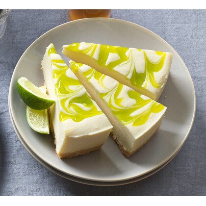 Cheesecake Lemon & Lime Pre Cut Portions 25cm