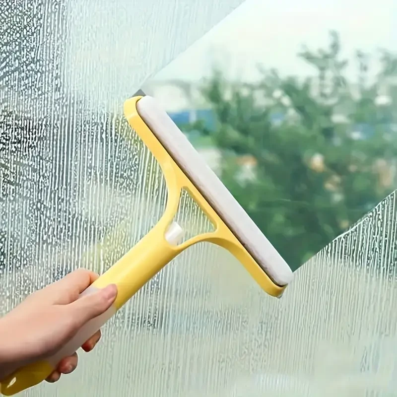 3-in-1 Glass Wiper with Scraper & Sprayer - Multifunctional Window Cleaner