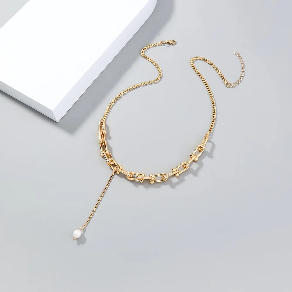 Popular Fashion Chain U-shaped Splicing Clavicle Chain
