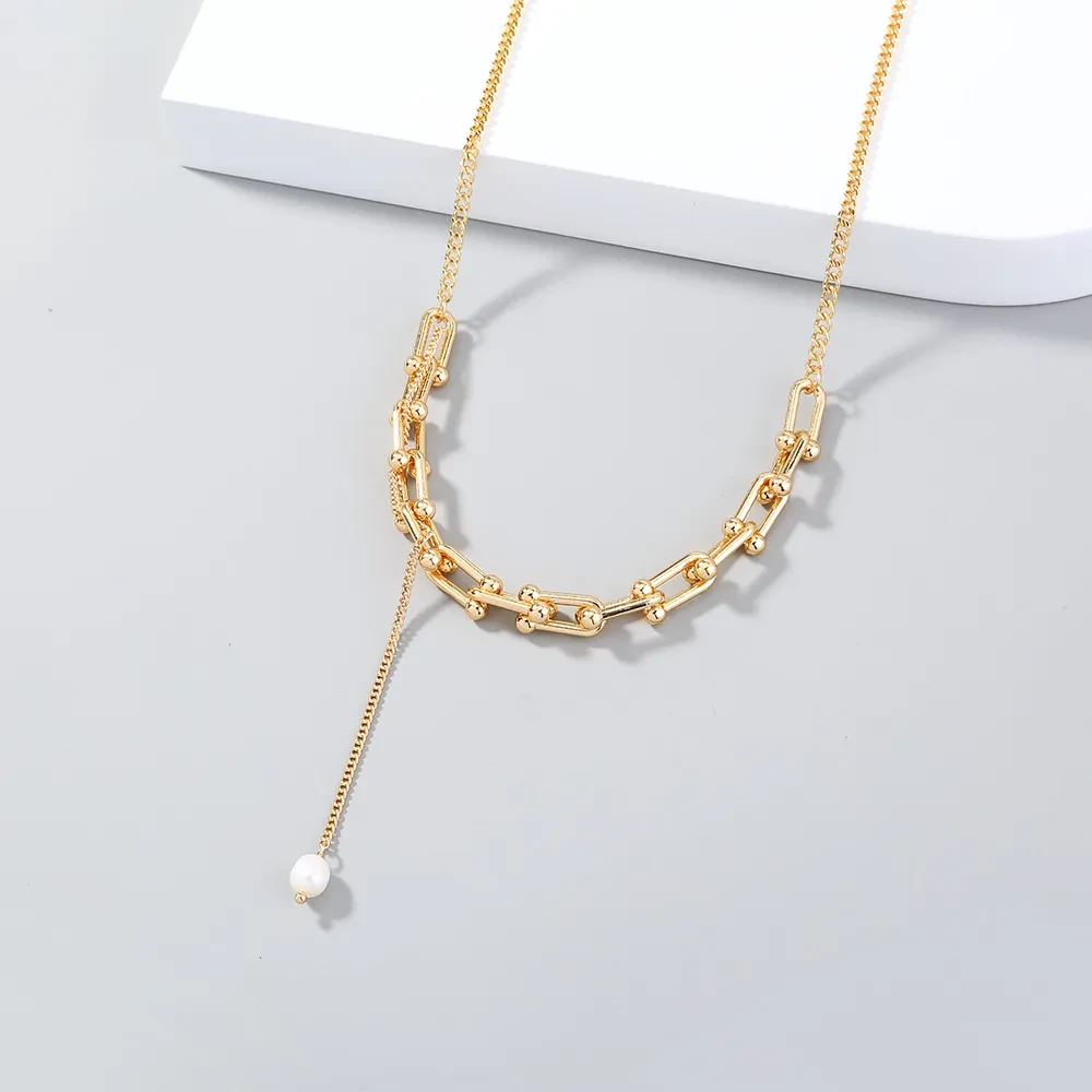 Popular Fashion Chain U-shaped Splicing Clavicle Chain