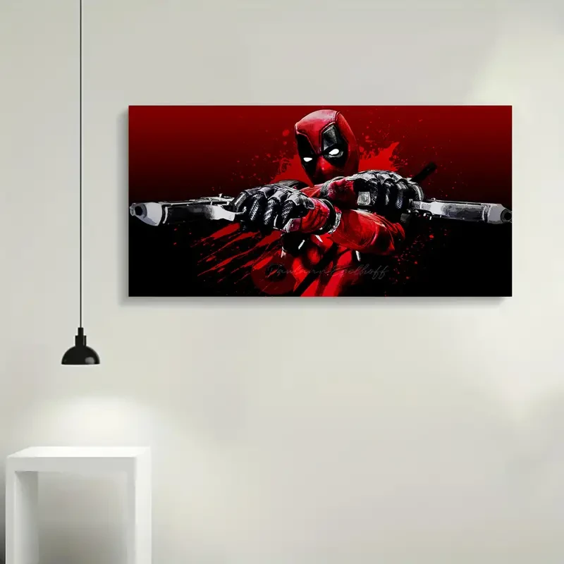 Licensed Deadpool Unframed Canvas Poster - Aesthetic Wall Art for Home & Office