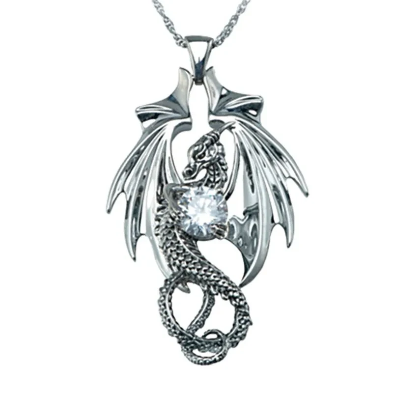 Carved Three-dimensional Dragon Necklace Pendant