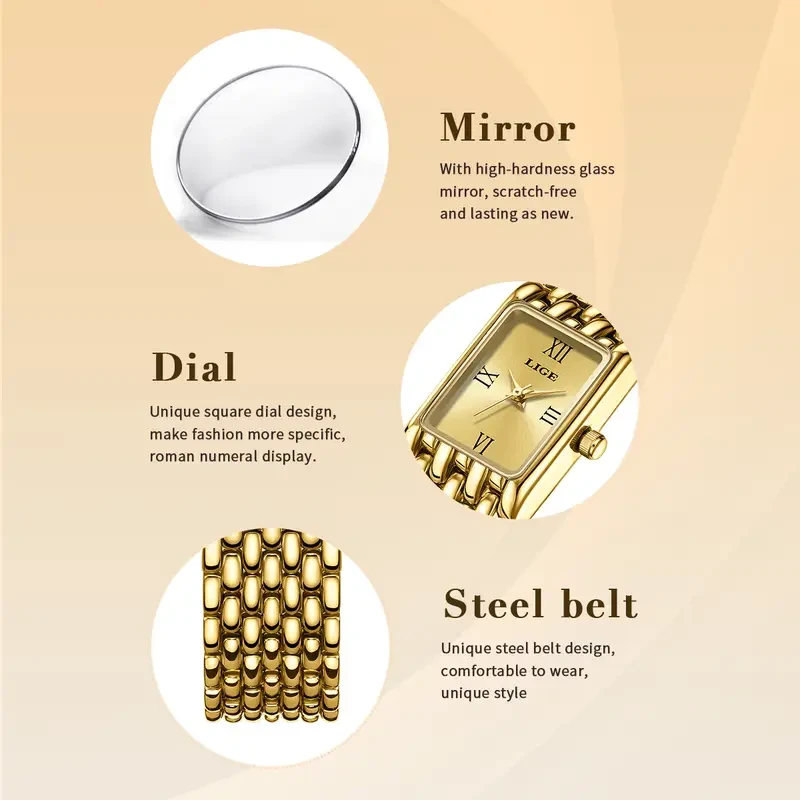 LIGE Women'S Quartz Watch