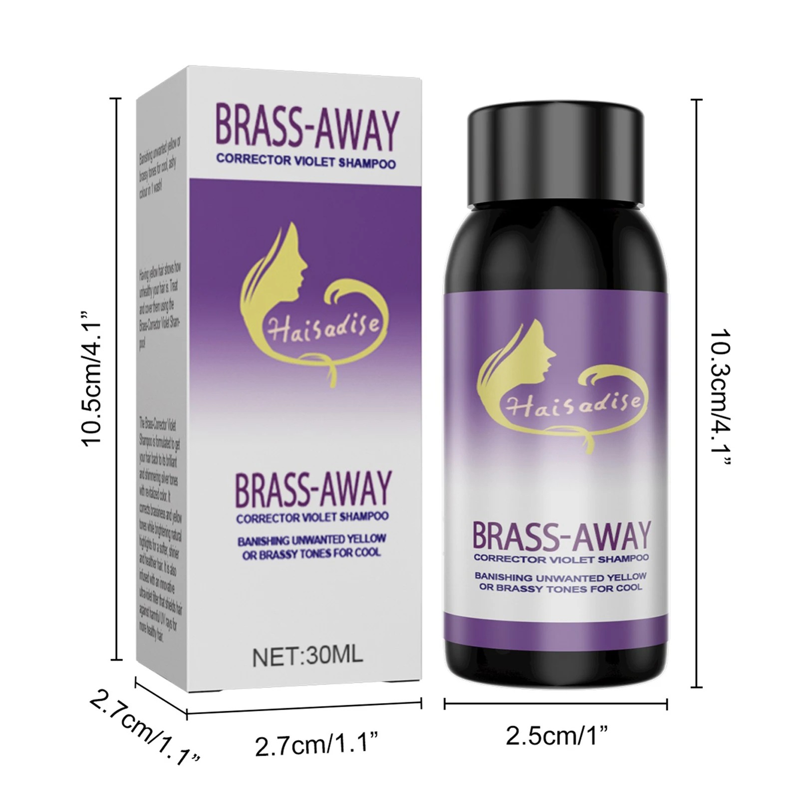 Color Fixing Shampoo for Fading Yellow After Bleaching Care and Grey Hair Color Lock