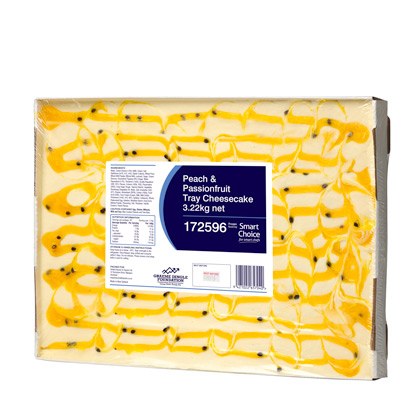 Cheesecake Peach Passionfruit 40x29cm