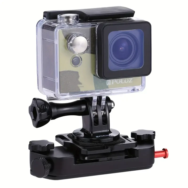 PULUZ Action Camera Base Fixing Bracket & Backpack Strap Clip
