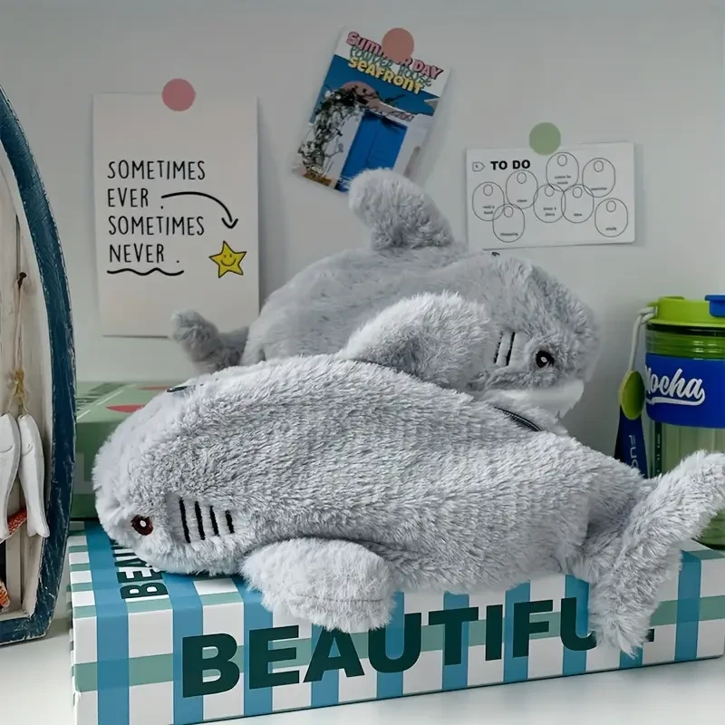 Unique, Plush Shark Pencil Case