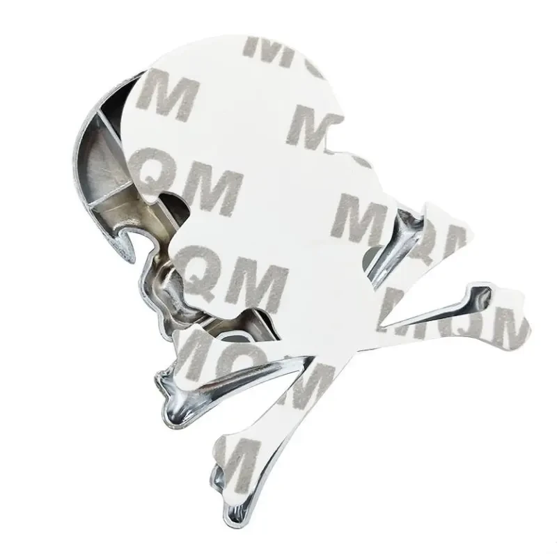 3d metal alloy zinc skull skeleton bones car truck bike stickers labels emblem sign car styling jewelry intimate accessories
