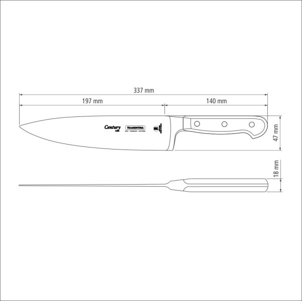 Century Forged Chefs Knife 8", 20cm - Tramontina