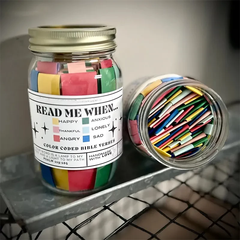 Inspirational Bible Verses Jar 🎁 A Reminder of God's Words
