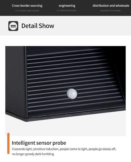 Aluminum Alloy Led Decorative Lamp Modern Simple Design USB Charging Punch-free Bedside Wall Lamp