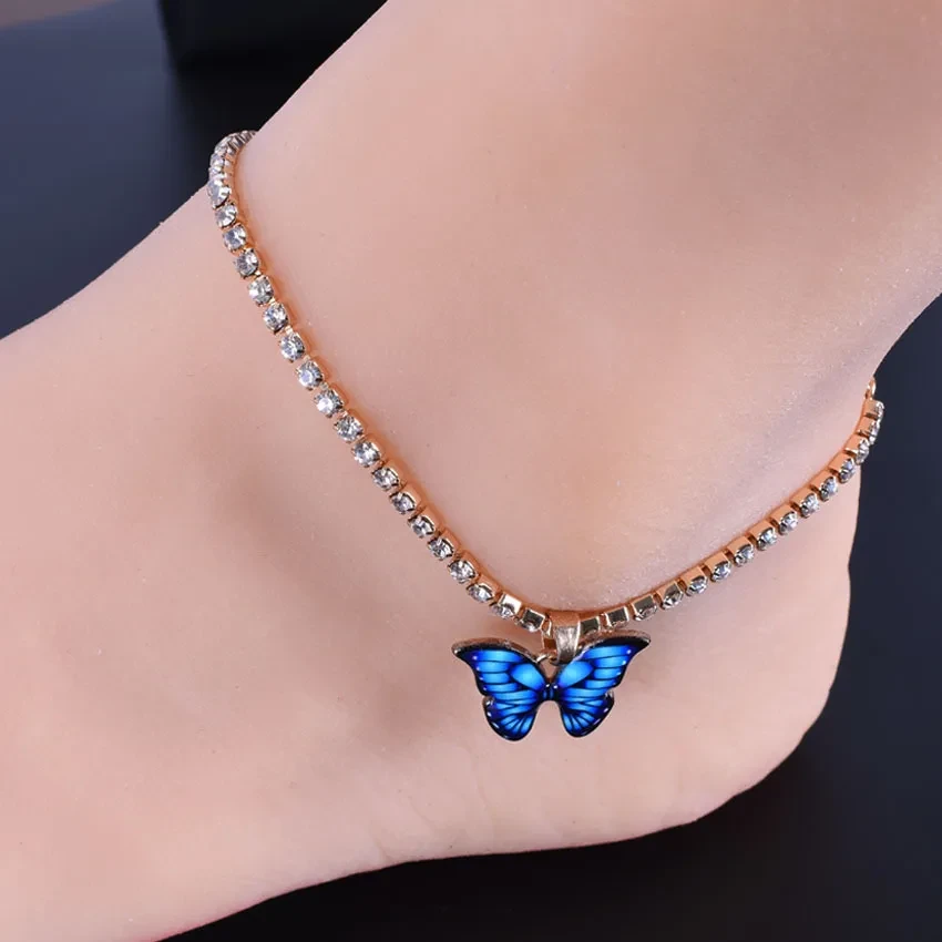 Exquisite Copper Anklet With Butterfly Pendant