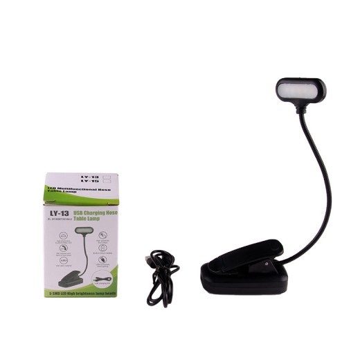Bedside Reading Clip Lamp USB Charging Hose Lamp Led Desk Lamp