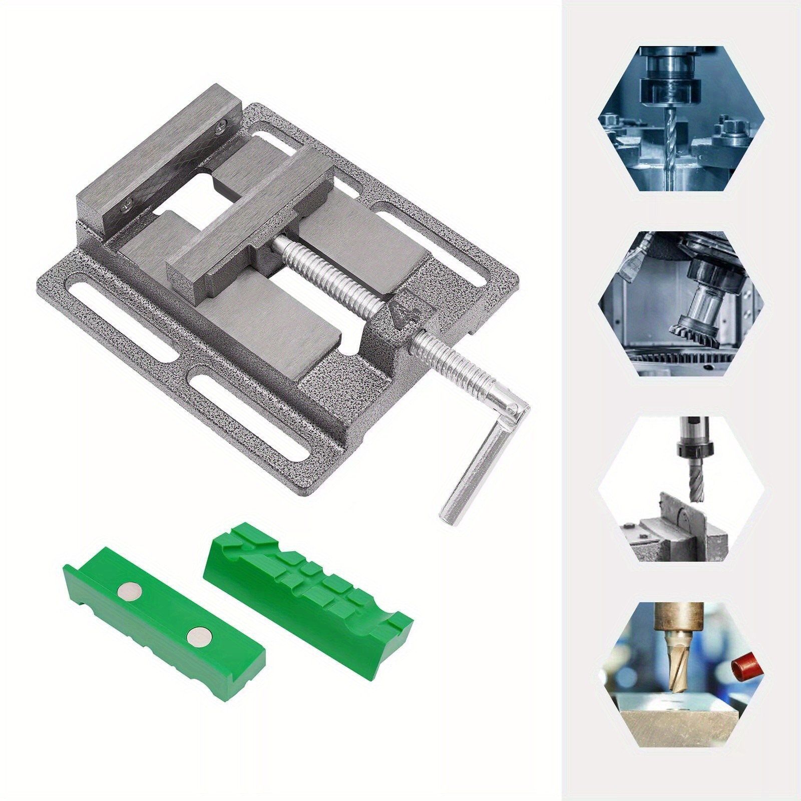 Mini Bench Vise Clamping Table Flat Drill Press Vice CNC Milling Machine Tool