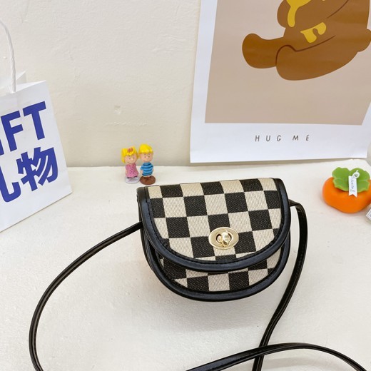 Children's Bags Checkerboard Stylish Good Texture