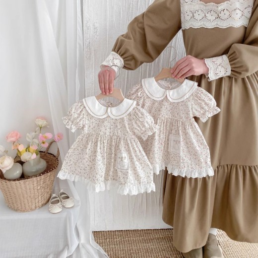 Floral Princess Baby Dress For One Year Old