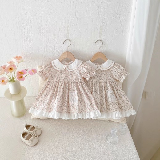 Floral Princess Baby Dress For One Year Old