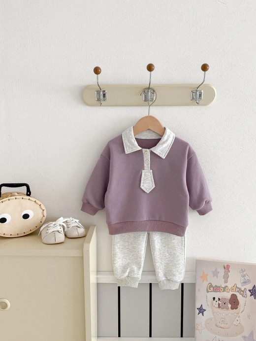 Baby Cute Spring Wear Top Casual Pants Two-piece Suit