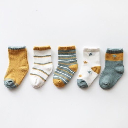 Cartoon Mid-calf Children's Socks Combed Cotton