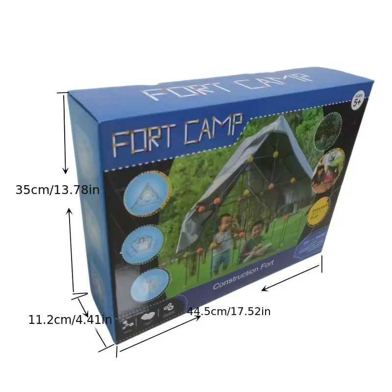 [Large DIY Mosaic Tent Toy] Fort Construction Toys