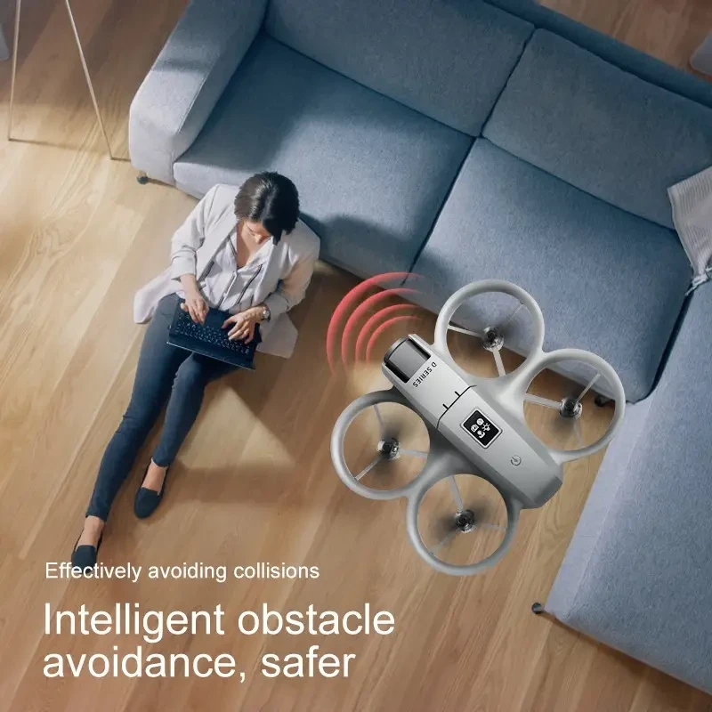 D16 Drone with Dual HD Camera, Propeller Safety Design, 360 Full Protection