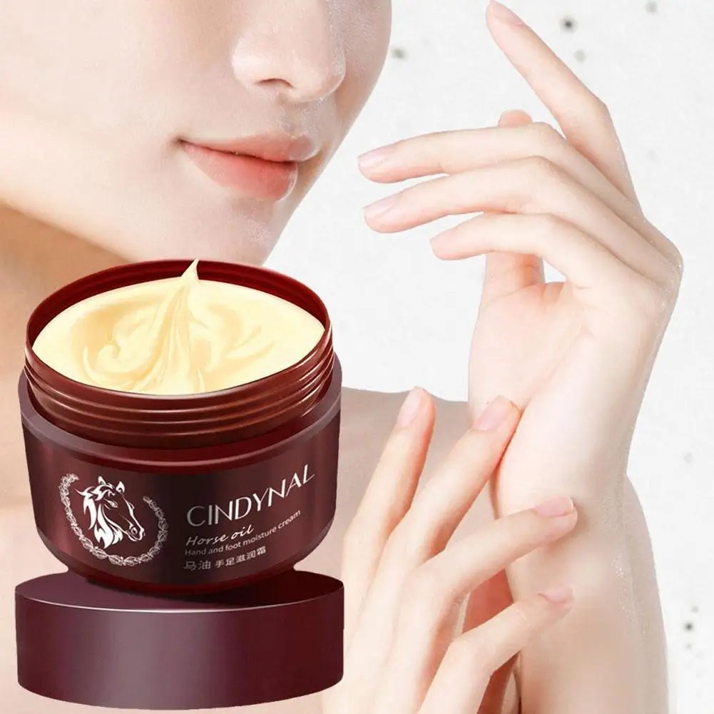 Horse Oil Hand and Foot Salve Cream  Natural Heel Repair Cream for Drying, Cracking, and Moisturizing