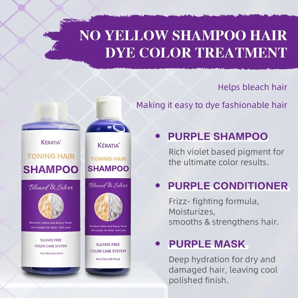 Anti-Color Silver Bleached Protecting Color Lock Shampoo