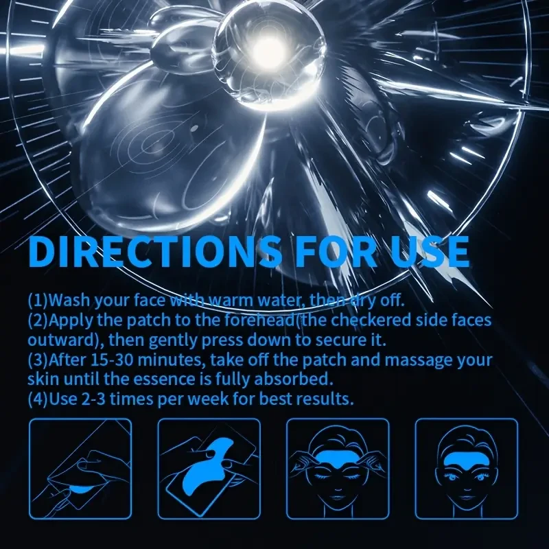 ILISYA Hyaluronic Acid & Collagen Forehead Face Masks, 5-Pack