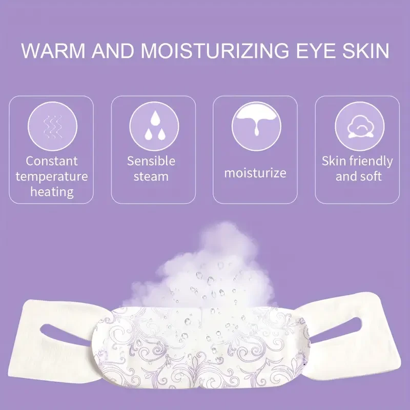 ILISYA Lavender Steam Eye Mask, 15 Bags, Individually Packaged
