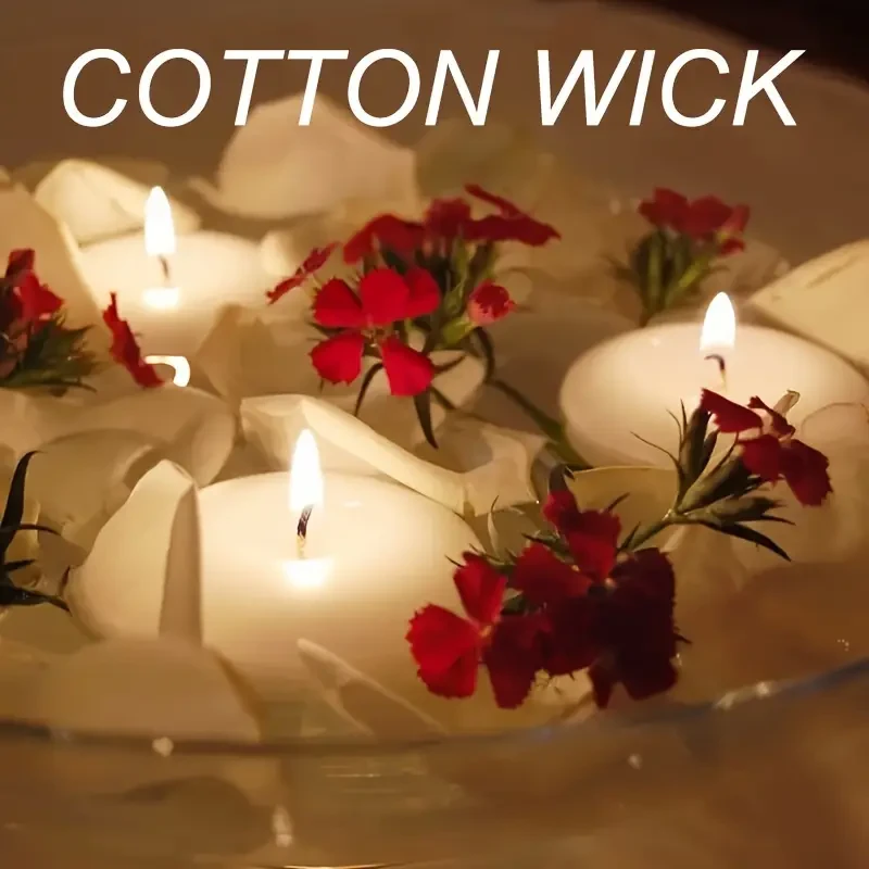 12pcs White Floating Candles