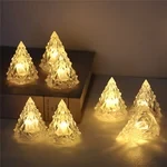 Night Light Crystal Mini Christmas Tree