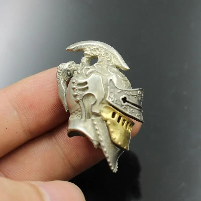 Creative Copper Roman Knight Helmet Pendant