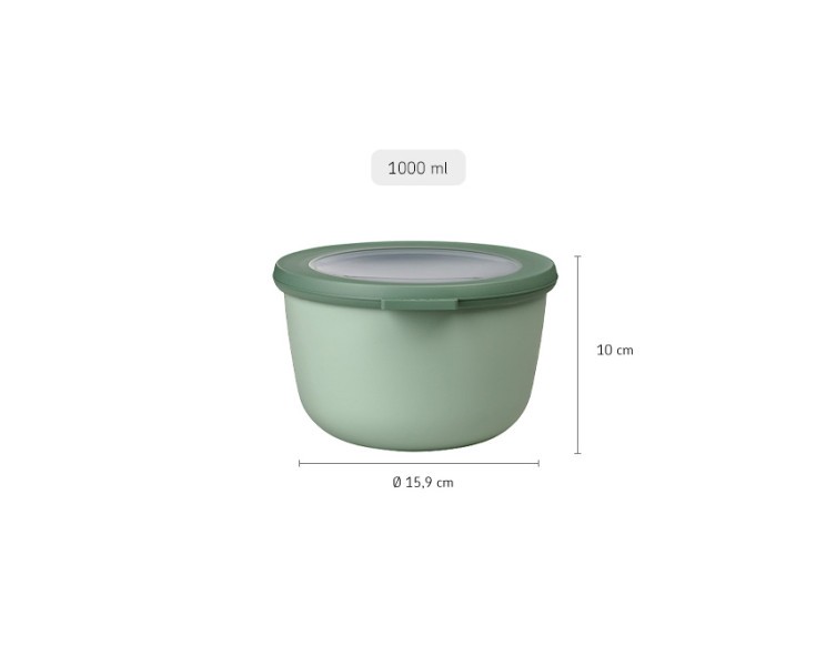 Cirqula Round 1000ml Nordic Sage - Mepal
