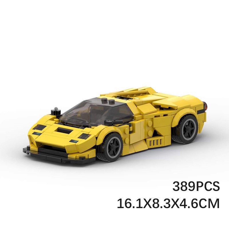 8 Grid Car Super Running GT Puzzle Assembled Building Block Toys