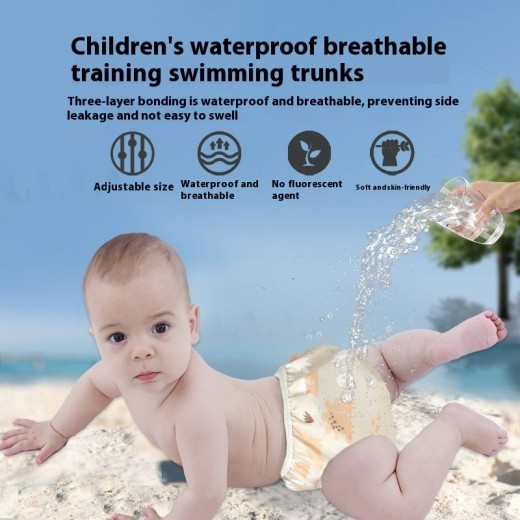 Toddler Waterproof Breathable Swimming Trunks