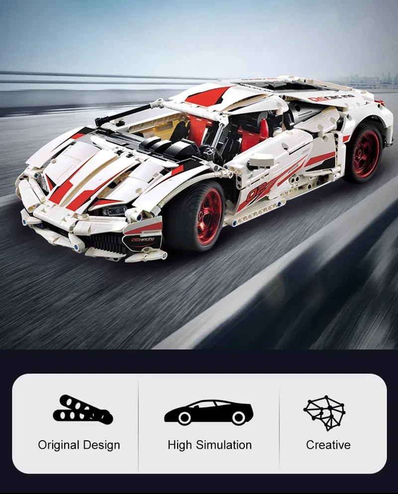 Lamborghini Intelligence Assembled Building Block Toy