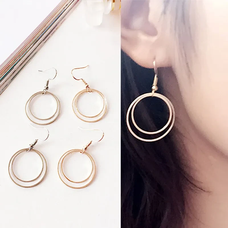 Metal Double-layer Geometric Small Circle