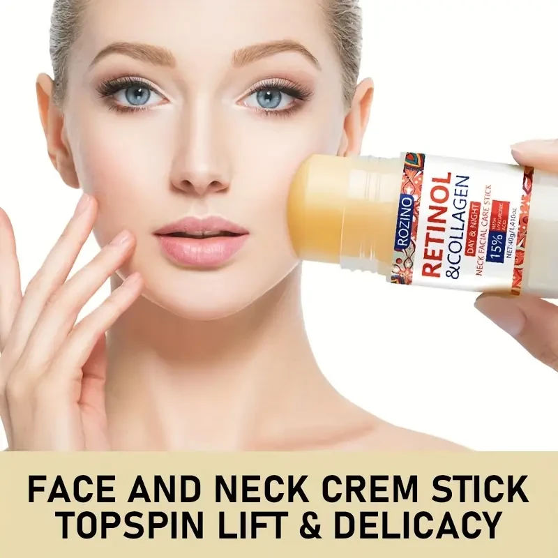 ROZINO 72h Long-Lasting Hydration Retinol & Collagen Facial Moisturizer Stick