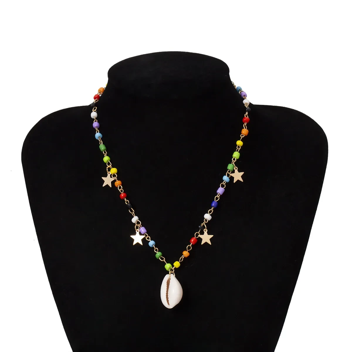 Creative Shell Star Geometric Pendant Necklace