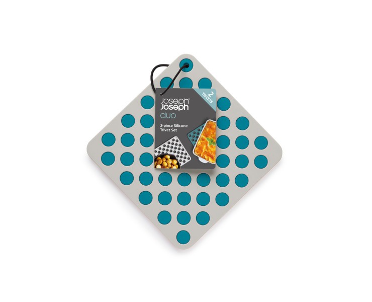 2pc Silicone Trivets (Opal/Stone)  - Joseph Joseph Duo
