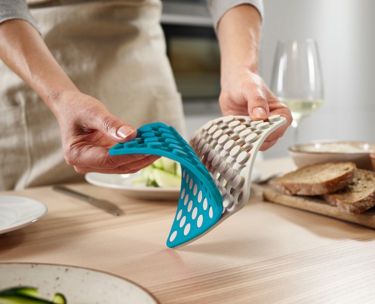 2pc Silicone Trivets (Opal/Stone)  - Joseph Joseph Duo