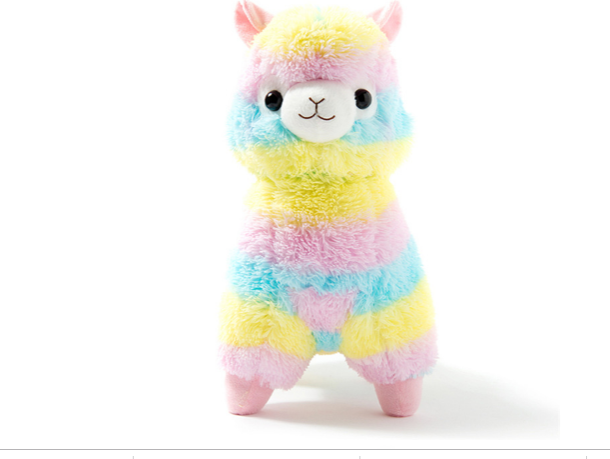 50 cm Colorful Alpaca Doll Plush Toy Cute God Beast Grass Mud Little Sheep Pillow Doll Birthday Gift Girl